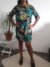 Robe Sandra africaine verte