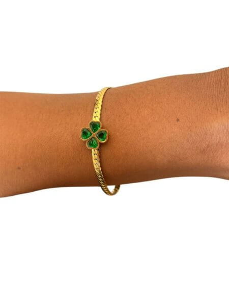 BIJOUX Bracelet acier inoxydable doré