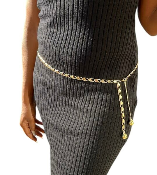 CEINTURE Bijoux tendance en alliage plaqué or