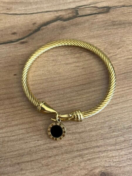 Bracelet en Acier Inoxydable Plaqué Or PVD –