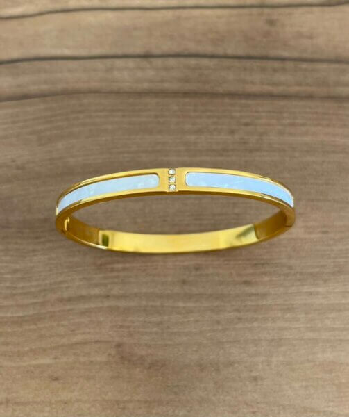 Bracelet  en Acier Inoxydable Plaqué Or PVD